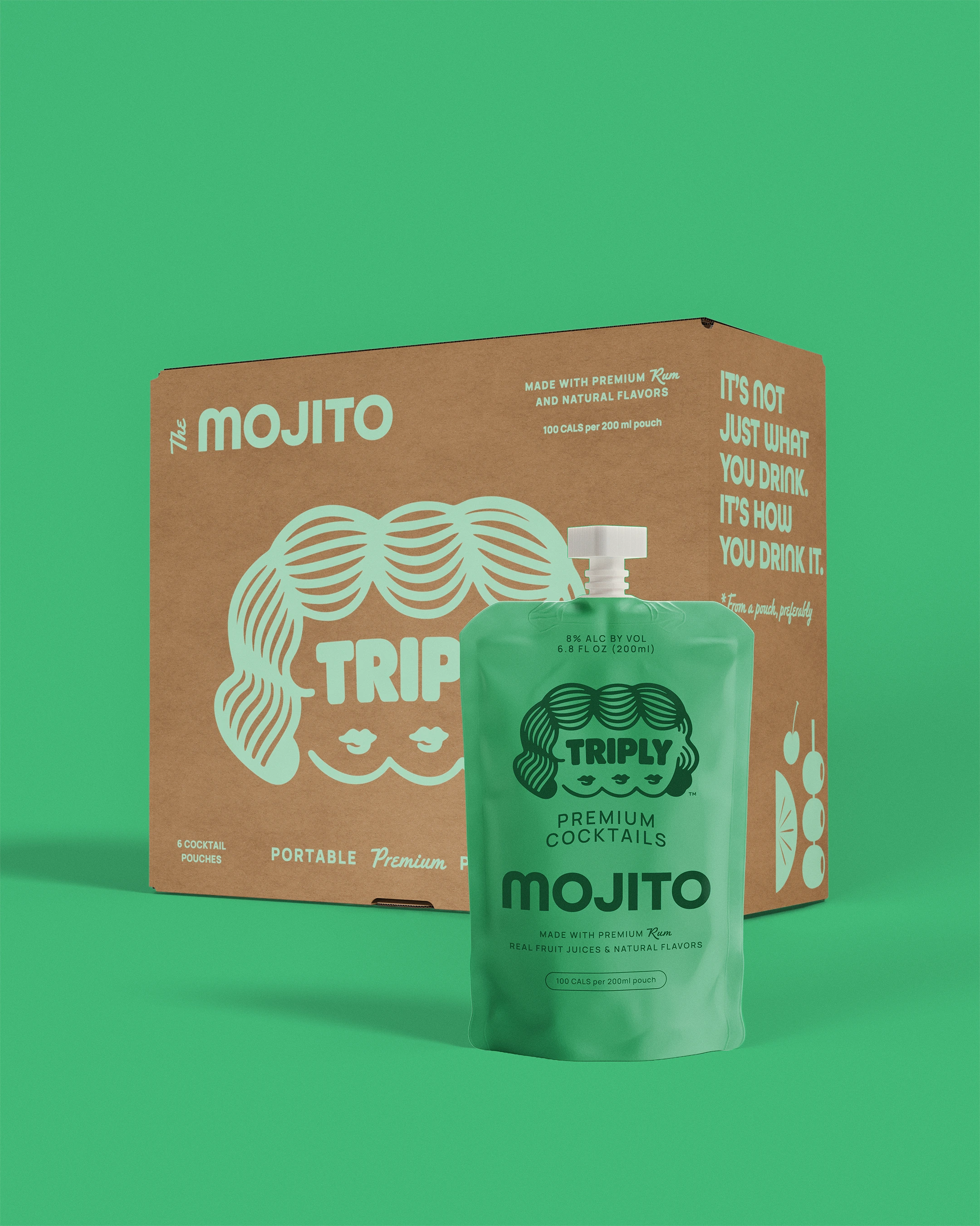 Triply Mojito six-pack and pouch