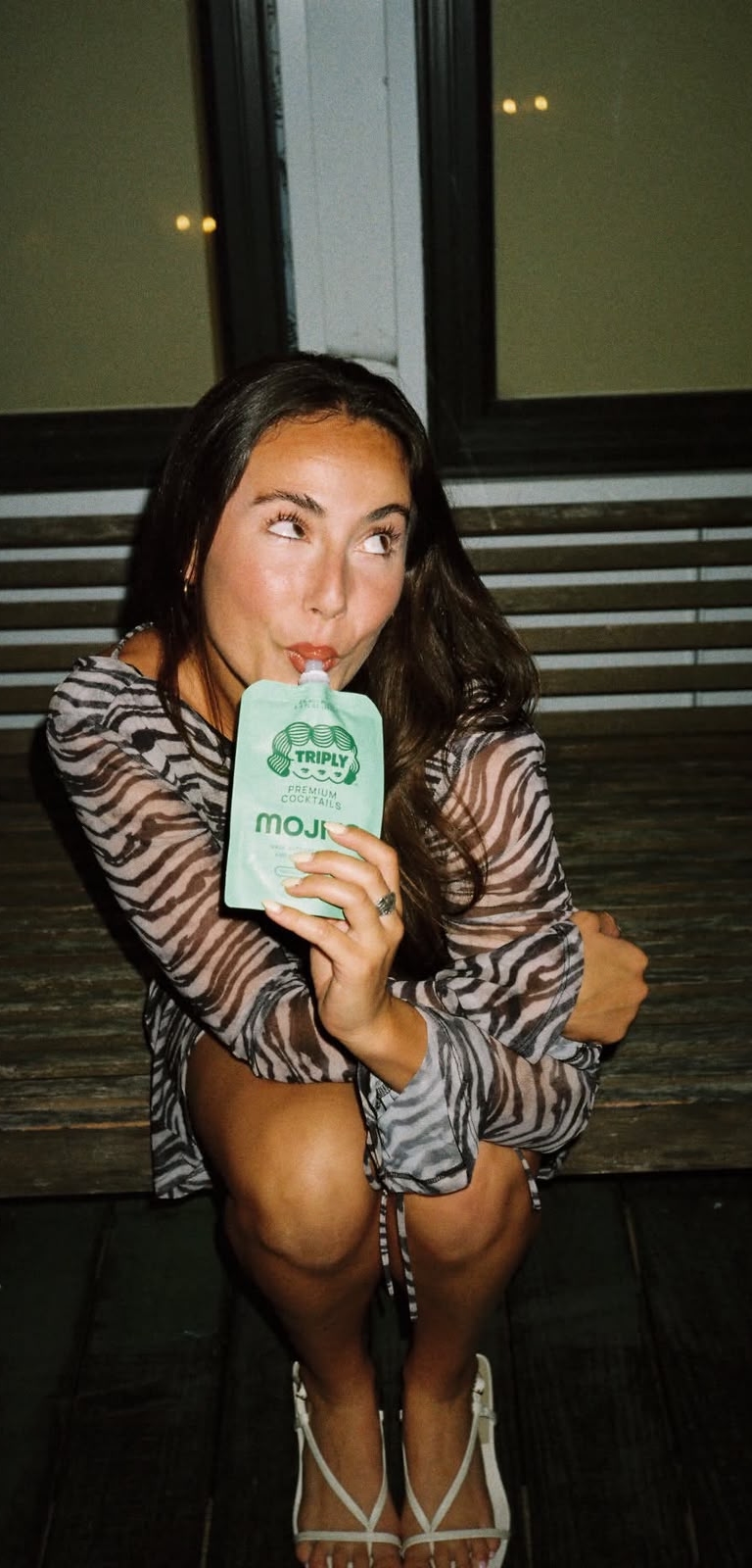 Lauren B. enjoying a Triply Mojito